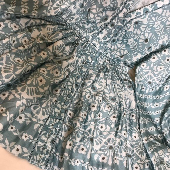 OMIKA NEW? Anthropolgie Harper Boho Hippie Style Deep V Neck Mini Dress or Tunic - Picture 4 of 15